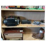 Shelf Lot With Train Transformer, Tender, Parts