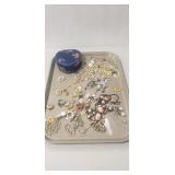 Tray Of Assorted Jewelry & More