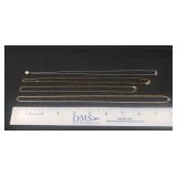 (4) 14K Gold Chains (UNVERIFIED)