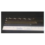 (4) 14K Gold Chains (UNVERIFIED)