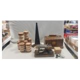 Antique Columbia Graphophone w/ Horn, Reproducer,