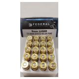 (20) Rounds 9mm Luger Ammo