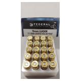 (20) Rounds 9mm Luger Ammo