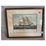 Currier & Ives Clipper Ship ï¿½Flying Cloudï¿½ Print