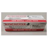 (100) Rounds 9mm Luger Ammo (Factory Sealed)