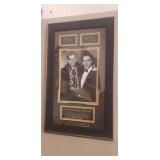 Framed Photograph Of "The Man In Black & The