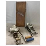 Pair Of Meat Grinders, Slawboard