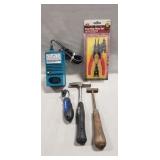 Tray Of Assorted Tools & (1) Makita Battery