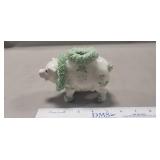 (1) Vintage Irish Dresden Porcelain Pig