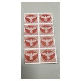 (8) Nazi Era Stamps w/ Swastika Third Reich 1944