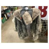 Vintage Fur Coat & Muff, Size Unknown