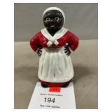 Cast Iron Black Americana Bank, 5 1/2" High