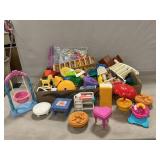 Lot Of Fisher-Price Assorted Furniture, Playset
