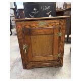 Vtg White Clad Ice Box