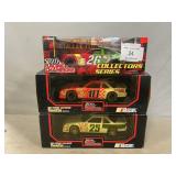 (3) 1:24 Scale Die-Cast Stock Cars