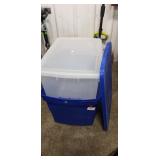 (2) Plastic Storage Containers w/ Lids