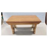 (1) Wooden Footstool (16"×9.5"×8.5")
