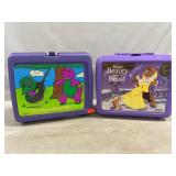 Barney, Beauty & The Beast (No Thermos) Plastic