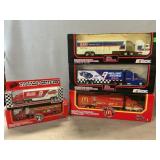 (5) Die-Cast NASCAR Haulers