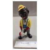 (1) Black Americana Cast Iron Bank