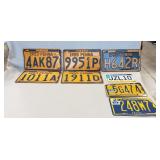 (5) Vintage PA. License Plates & (3) PA.