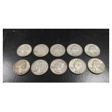(10) U.S. Silver Quarters (90% Silver)