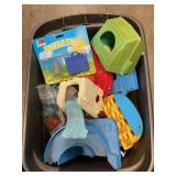 Tote Full Of Fisher-Price & Assorted Toys, Parts,