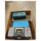 Box Lot Of Empty Toolboxes, Lunchbox