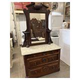 Marble Top Dresser w/ Mirror