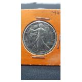 (1) 1944 U.S. Silver Walking Liberty Half Dollar