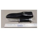 (1) Buck Knife w/ Leather Sheath