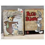 Retro Metal Character Signs