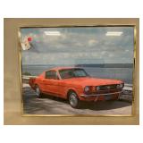 Framed 1965 Mustang GT Fastback Poster