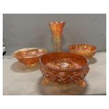 Northwood Tree Trunk Pattern CarnivalSwung Vase,