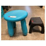 IKEA Blue Stool, Mini Stool