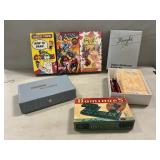 Digital Multimeter, Dominoes, VHS Tapes
