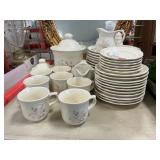 Lot Of Pfaltzgraff "Tea Rose" Dinnerware