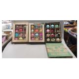 (3) Boxes Of Assorted Vintage Christmas Balls