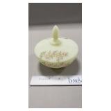 (1) Vintage Fenton Glass Covered Candy Dish