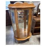 Bowed Front Glass Cabinet
