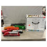 Box Lot With HO Scale Train, Teack, Teansformers
