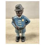 Cast Iron Black Americana Bank, 5 1/2" High