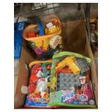 Box Lot With New Fisher-Price Pop-On Sets, Bag Of