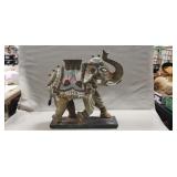 (1) Decorative Metal Elephant (15"×4"×16")