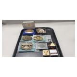 (6) Assorted Belt Buckles & More