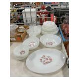 Lot Of Vintage Fire King "Fleurette" Dinnerware