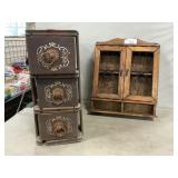 Vintage Sewing Machine Drawers, Wooden Display