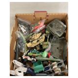 Box Lot Of Assorted Toy Vehicles, Figures,