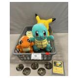 Pika hu Bank, Pokémon Plushies, Coins, Cards