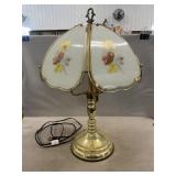 Vintage Brass Touch Table Lamp, Works